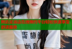 附近足浴店在线预约平台轻松快速享受舒适服务