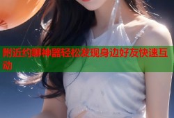 附近约聊神器轻松发现身边好友快速互动