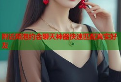 附近陌泡约会聊天神器快速匹配真实好友