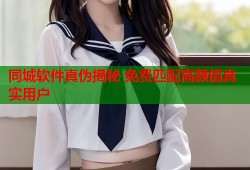 同城软件真伪揭秘 免费匹配高颜值真实用户