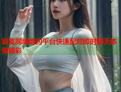 寂寞同城炮约平台快速配对即时聊天体验精彩