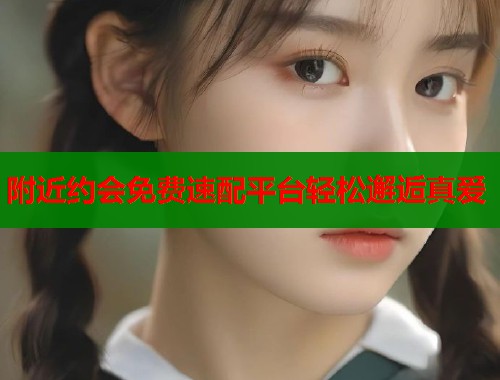 附近约会免费速配平台轻松邂逅真爱