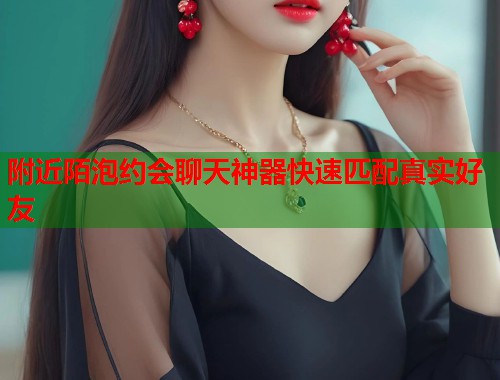 附近陌泡约会聊天神器快速匹配真实好友
