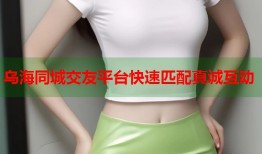 乌海同城交友平台快速匹配真诚互动