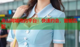 舟山同城炮约平台：快速约会，智能匹配