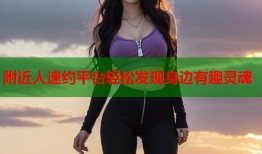 附近人速约平台轻松发现身边有趣灵魂