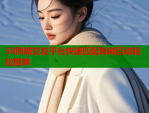 58同城交友平台快速匹配真诚互动轻松脱单