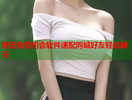 附近免费约会软件速配同城好友轻松聊天