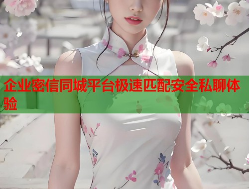 企业密信同城平台极速匹配安全私聊体验